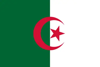 Bandeira da Argélia PNG fundo transparente