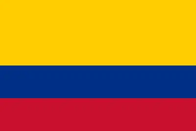 Bandeira da Colômbia PNG fundo transparente