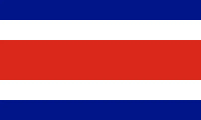 Bandeira da Costa Rica PNG fundo transparente