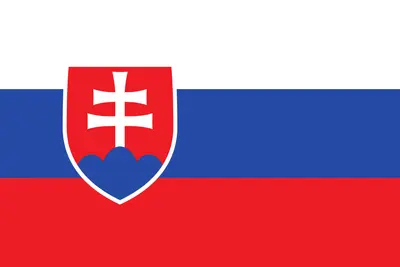 Bandeira da Eslováquia com escudo de armas - Slovakia flag with coat of arms PNG