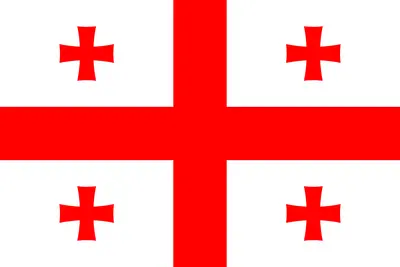 Bandeira da Geórgia PNG fundo transparente - Flag of Georgia transparent background PNG