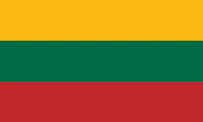 Bandeira da Lituânia PNG fundo transparente - Lithuania Flag transparent background PNG
