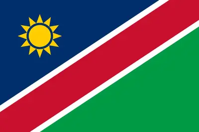 Bandeira da Namíbia PNG - Flag of Namibia transparent background PNG