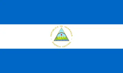 Bandeira da Nicarágua PNG fundo transparente - Nicaragua Flag transparent background PNG