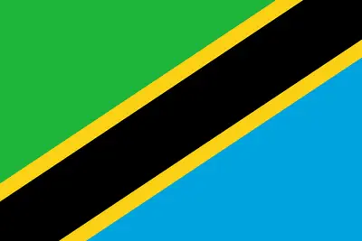 Bandeira da Tanzânia PNG fundo transparente - Tanzania flag transparent background PNG