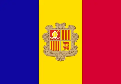Bandeira de Andorra PNG fundo transparente