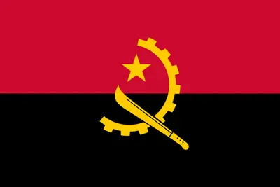 Bandeira de Angola PNG fundo transparente
