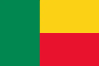 Bandeira de Benin PNG fundo transparente
