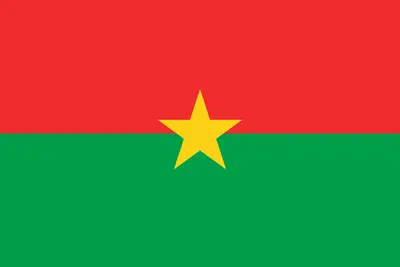 Bandeira de Burkina Faso PNG fundo transparente