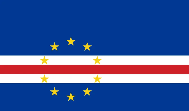 Bandeira de Cabo Verde PNG fundo transparente