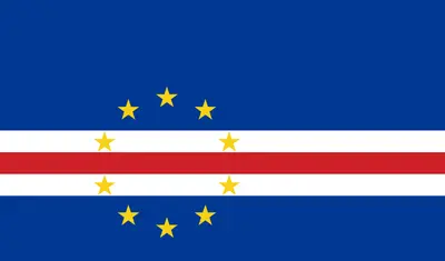 Bandeira de Cabo Verde PNG fundo transparente