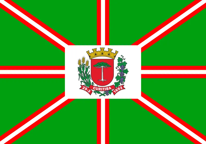 Bandeira de Curitiba PNG fundo transparente - Curitiba flag transparent background PNG