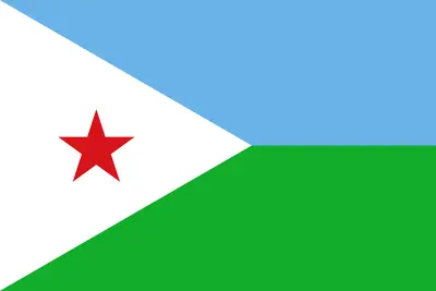 Bandeira de Djibouti PNG fundo transparente