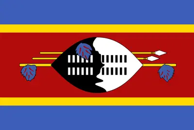 Bandeira de Essuatíni PNG fundo transparente