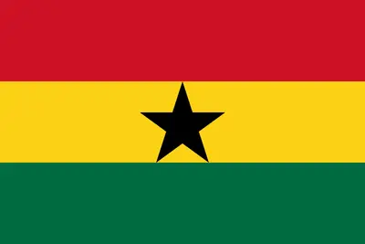 Bandeira de Gana PNG fundo transparente - Ghana flag transparent background PNG