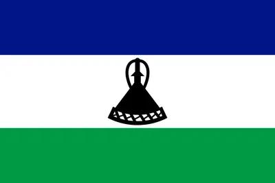 Bandeira de Lesoto PNG fundo transparente - Flag of Lesotho transparent background PNG