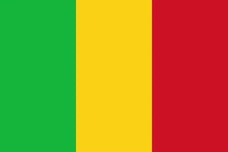 Bandeira de Mali PNG fundo transparente - Mali Flag transparent background PNG
