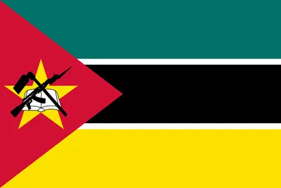 Bandeira de Moçambique PNG fundo transparente - Flag of Mozambique transparent background PNG