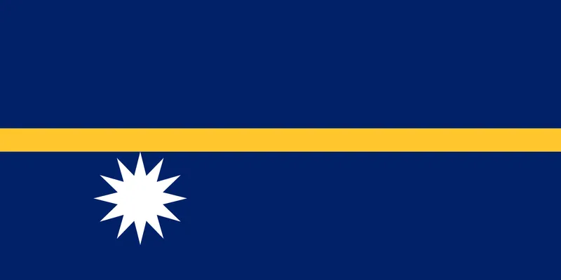 Bandeira de Nauru PNG fundo transparente - Nauru Flag transparent background PNG