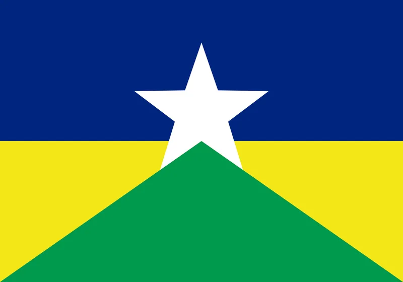 Bandeira de Rondônia PNG fundo transparente - Rondônia Flag transparent background PNG