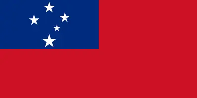 Bandeira de Samoa em PNG com fundo transparente - Flag of Samoa transparent background PNG