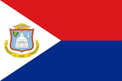 Bandeira de Sint Maarten PNG fundo transparente - Sint Maarten flag transparent background PNG