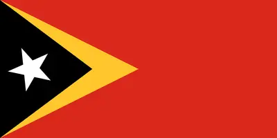 Bandeira de Timor-Leste PNG fundo transparente