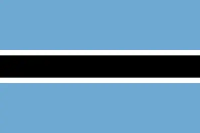 Bandeira do Botsuana PNG fundo transparente