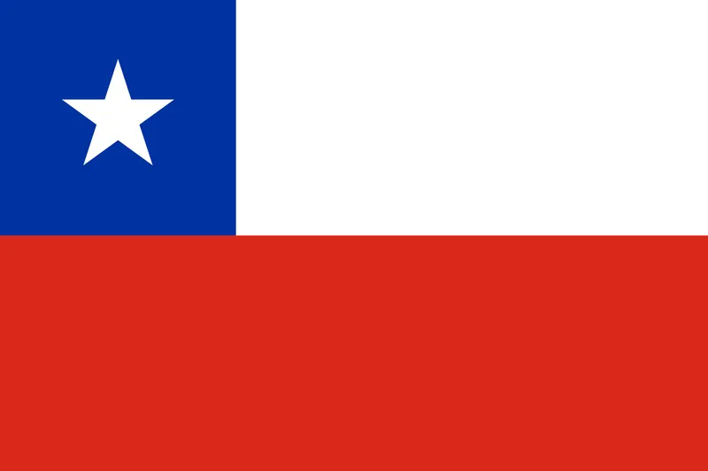 Bandeira do Chile PNG fundo transparente