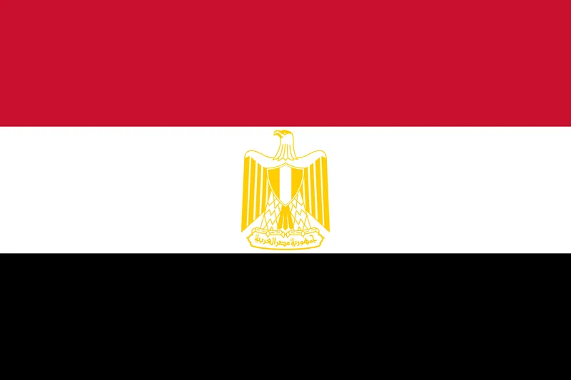 Bandeira do Egito PNG PNG fundo transparente