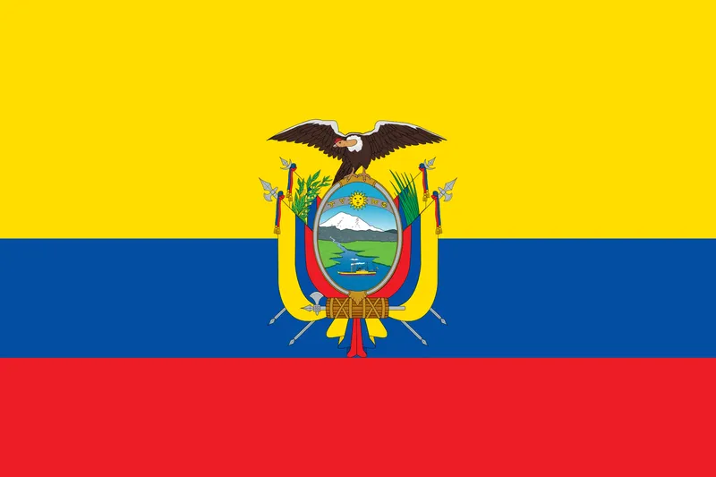 Bandeira do Equador PNG fundo transparente