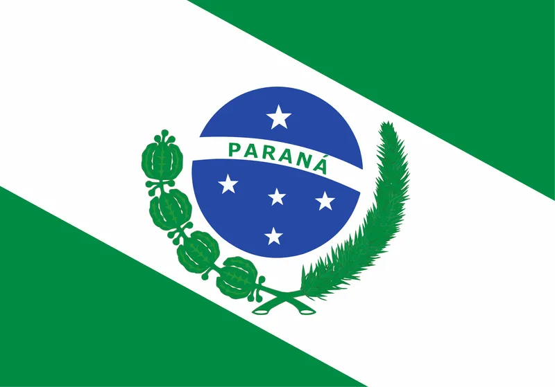 Bandeira do Paraná PNG fundo transparente - Flag of Paraná transparent background PNG
