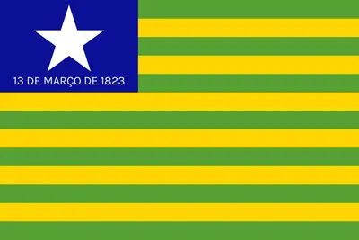 Bandeira do Piauí PNG fundo transparente - Piauí Flag transparent background PNG