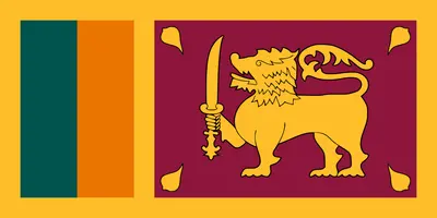 Bandeira do Sri Lanka PNG fundo transparente - Sri Lanka flag transparent background PNG
