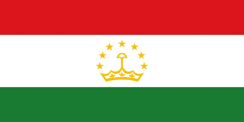 Bandeira do Tajiquistão PNG fundo transparente - Tajikistan Flag transparent background PNG