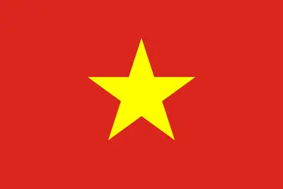 Bandeira do Vietnã PNG fundo vermelho estrela amarela - Flag of Vietnam transparent background red with yellow star PNG