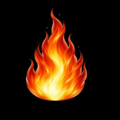 Chama de Fogo Vibrante PNG fundo transparente - Flame Fire Vibrant transparent background PNG