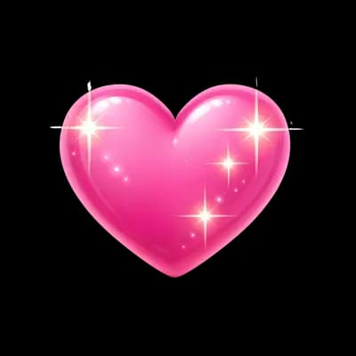 Coração Rosa Cintilante PNG fundo transparente - Heart Rose Sparkling transparent background PNG