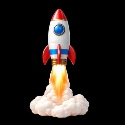 Foguete decolando PNG fundo transparente - Rocket Taking off transparent background PNG