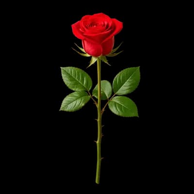 Rosa Vermelha Vibrante PNG fundo transparente - Rose Red Vibrant transparent background PNG