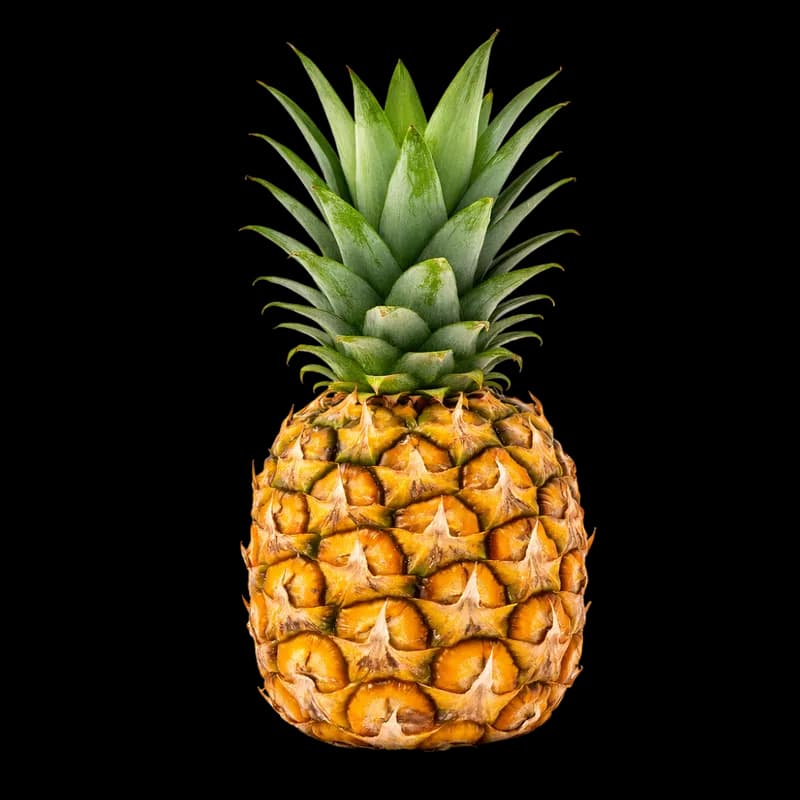 Abacaxi fresco com coroa verde PNG fundo transparente - Pineapple Fresh Coroa Green transparent background PNG
