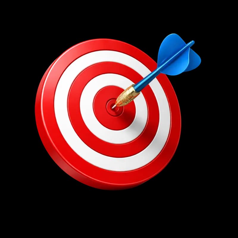 Alvo com Dardo Acertando em Cheio o Centro PNG fundo transparente - Target Dart Acertando Cheio Center transparent backg