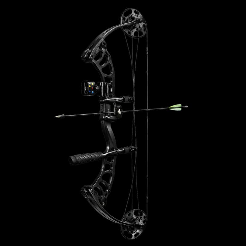 Arco Composto Preto Moderno com Flecha PNG fundo transparente - Bow Composto Black Modern Arrow transparent background P