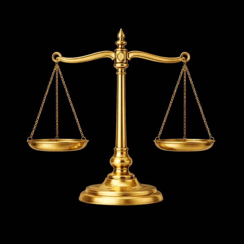Balança da Justiça Dourada em Fundo Branco PNG fundo transparente - Scale Justice Golden White transparent background PN