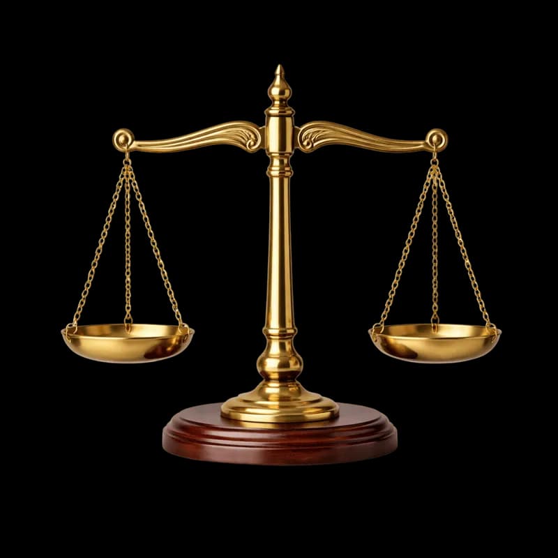 Balança Dourada da Justiça com Pratos Vazios PNG fundo transparente - Scale Golden Justice Pratos Vazios transparent bac