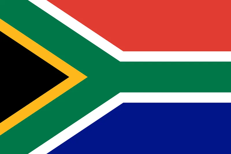 Bandeira da África do Sul PNG fundo transparente - South Africa flag transparent background PNG