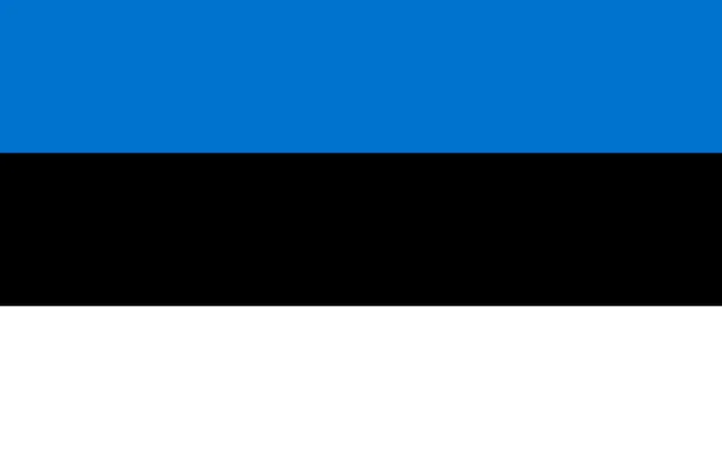 Bandeira da Estônia PNG fundo transparente