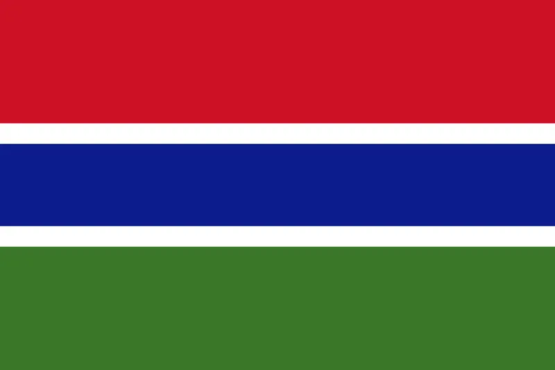 Bandeira da Gâmbia PNG - The Gambia Flag PNG