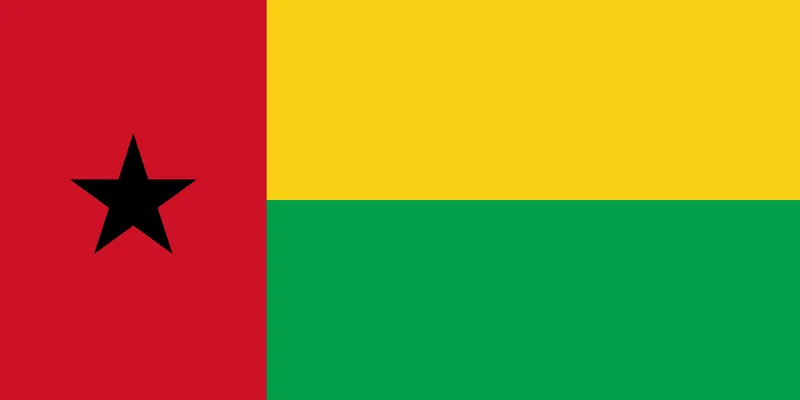 Bandeira da Guiné-Bissau PNG fundo transparente - Guinea-Bissau flag transparent background PNG
