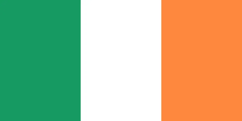 Bandeira da Irlanda PNG fundo transparente - Flag of Ireland transparent background PNG